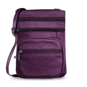 NWT purple leather crossbody bag